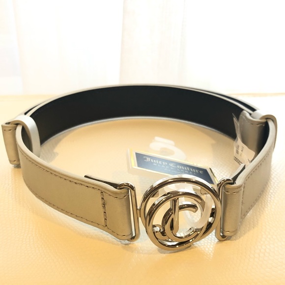 Juicy Couture Accessories - NEW Juicy Couture Black Label Silver Belt